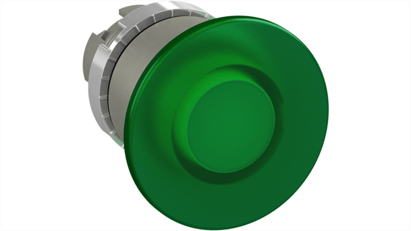 ABB 1SFA1 Series Green Momentary Push Button, 40mm Cutout