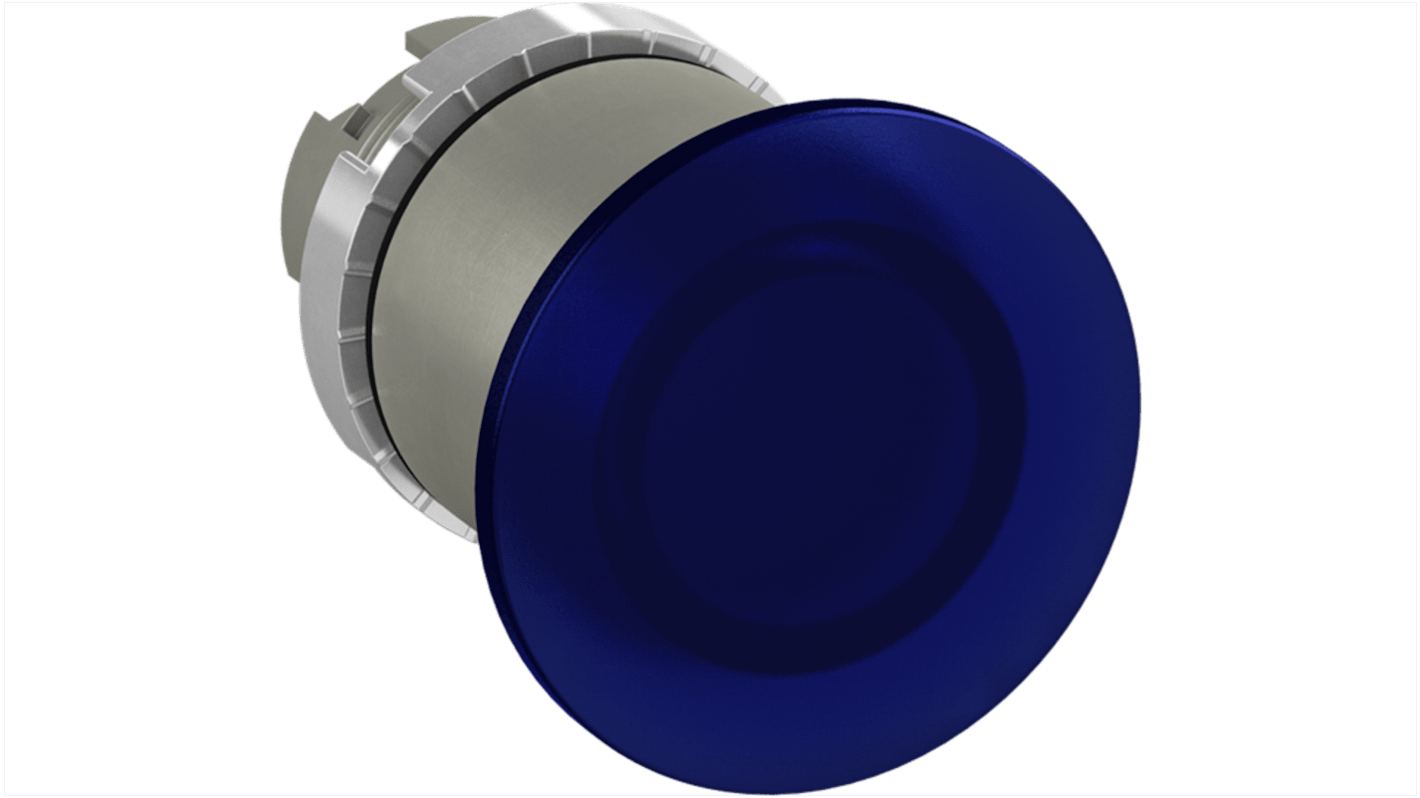 Pulsador ABB serie 1SFA1, Ø 40mm, de color Azul, tipo seta, Mantenido