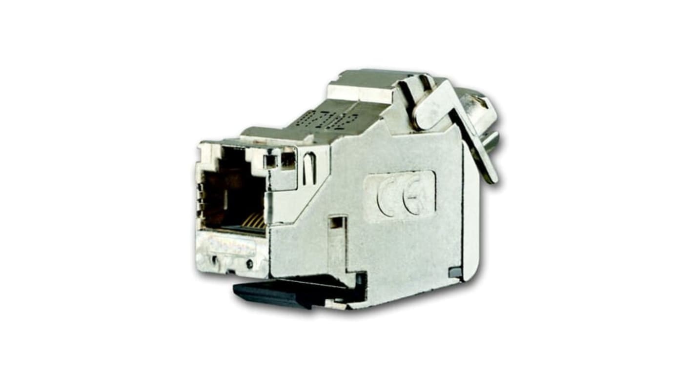 ABB Cat.6a Ethernet-Steckverbinder Buchse, 1-Port 8-polig Bündige Montage