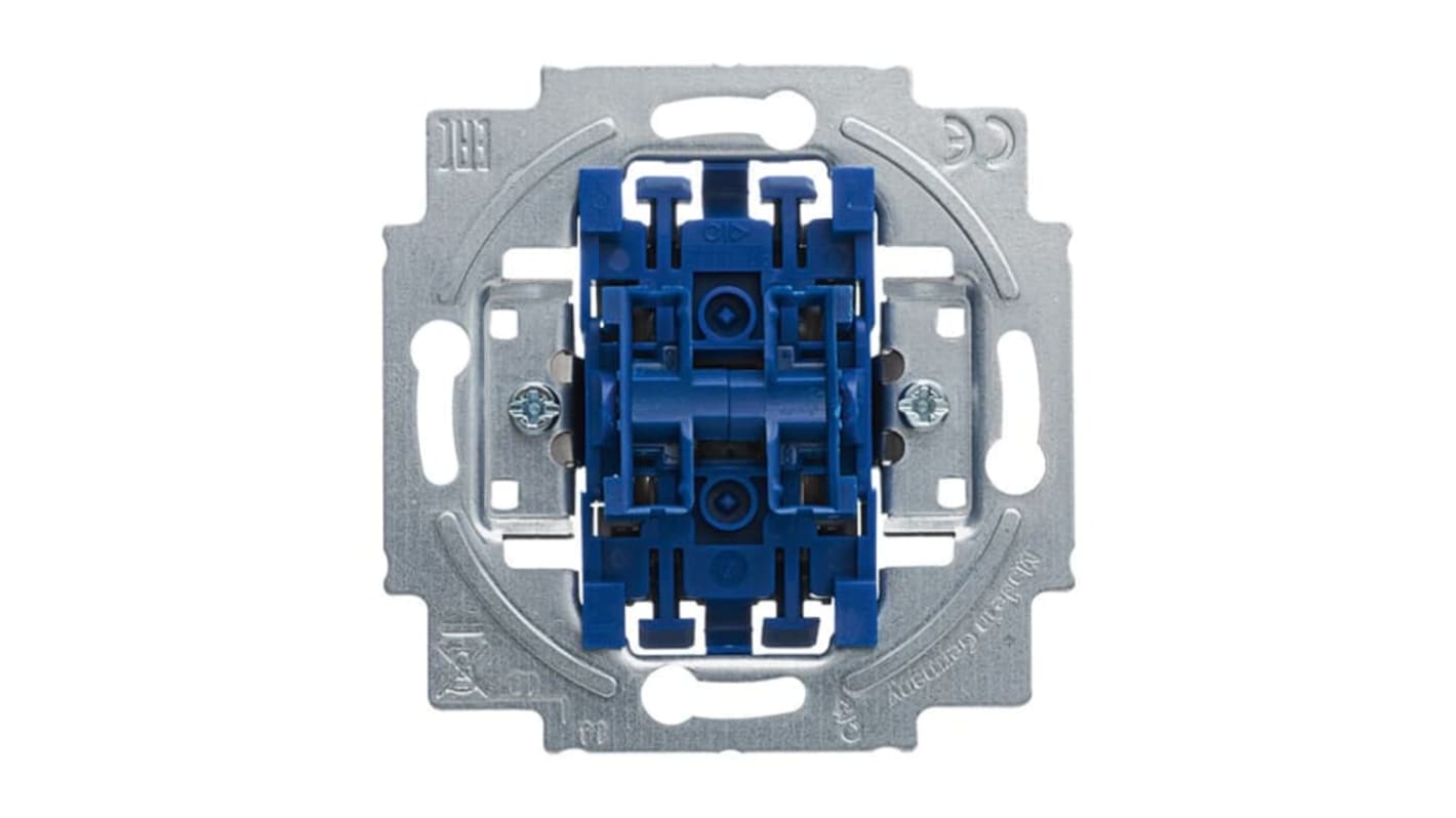 Mecanismo de interruptor por presión, Azul, Montaje Enrasado, IP20, ABB 2CKA001012A2197