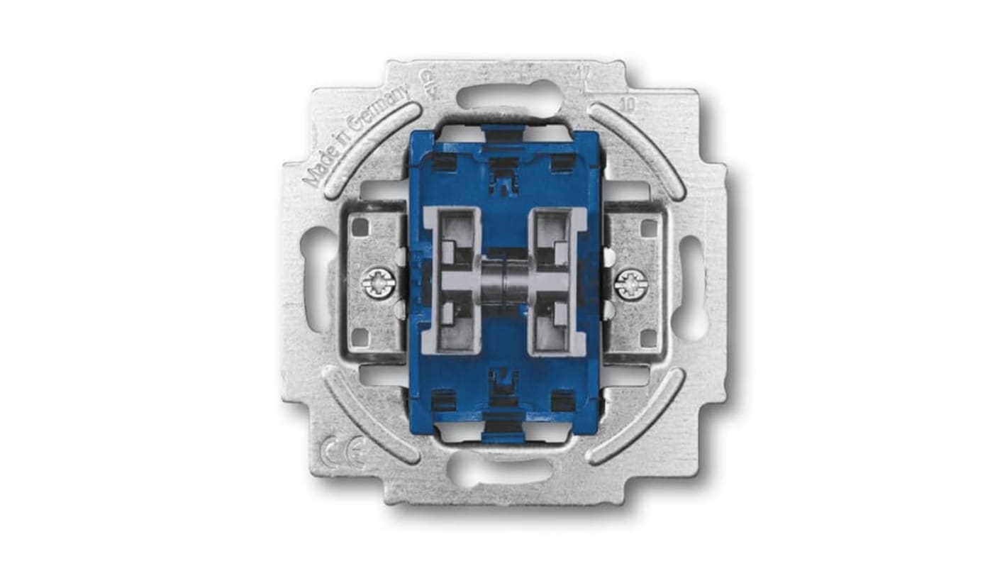 Mecanismo de interruptor por presión, Azul, Montaje Enrasado, IP20, ABB 2CKA001022A0662