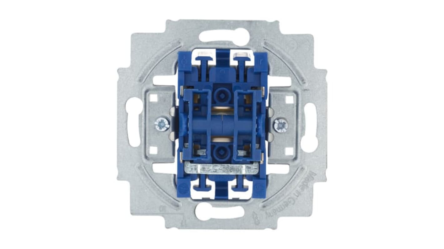 Mecanismo de interruptor por presión, Azul, Montaje Enrasado, IP20, ABB 2CKA001413A0509