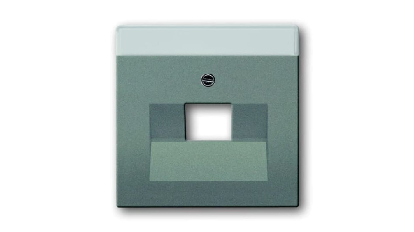 ABB Grey 1 Gang Plastic RJ45 Cover Plate