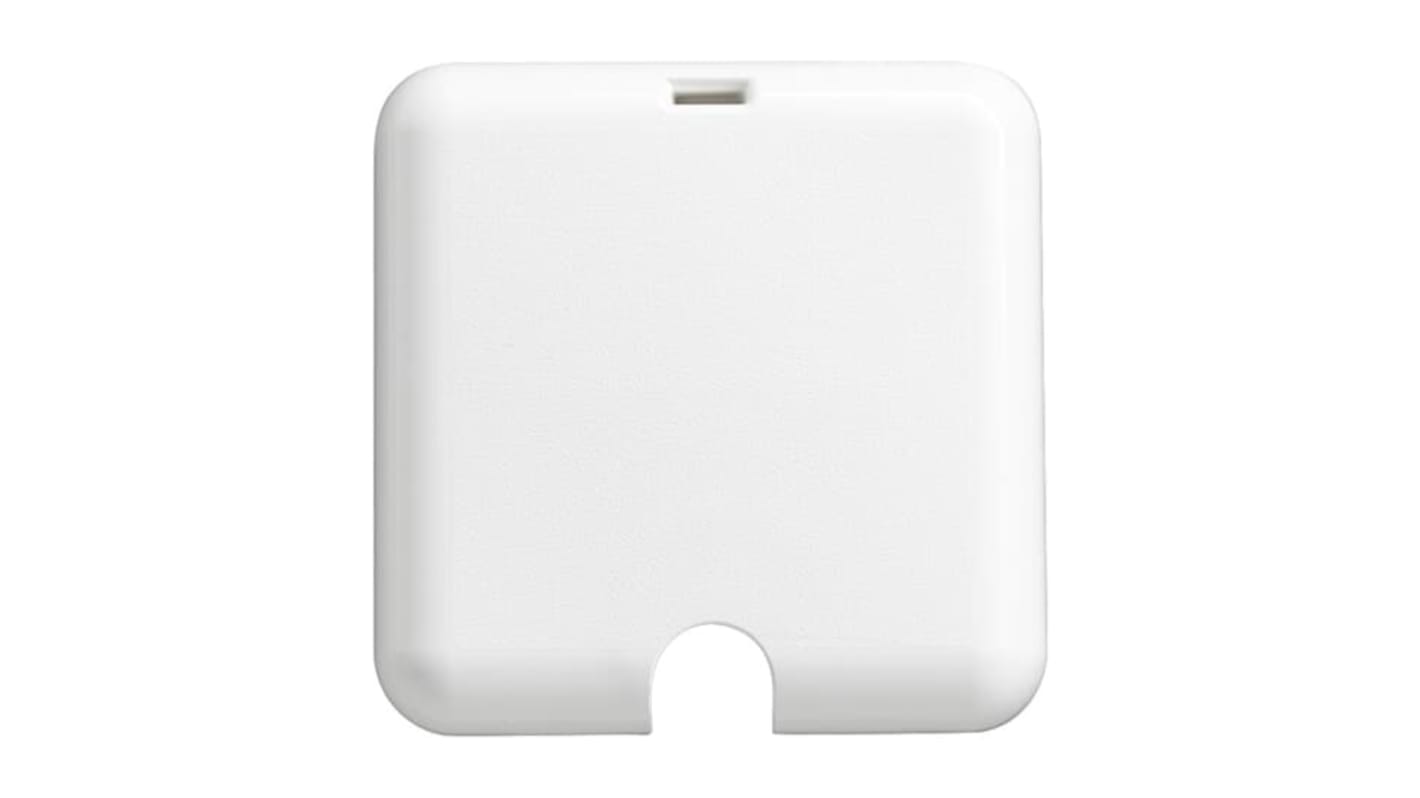 ABB White 1 Gang Plastic Kabel Outlet Plate