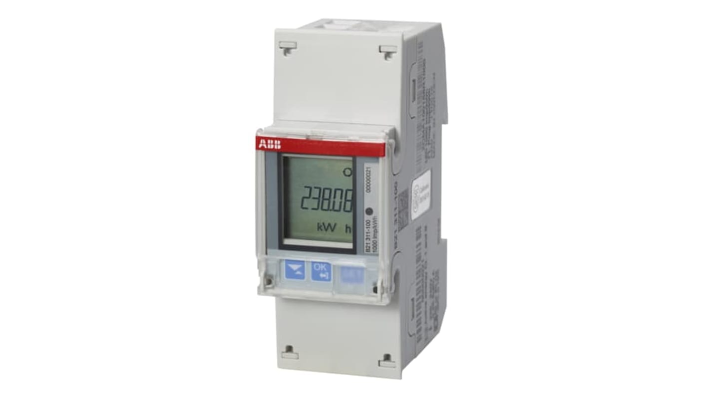 2CMA100154R1000 ABB 1 Phase LCD Energy Meter, Type RS