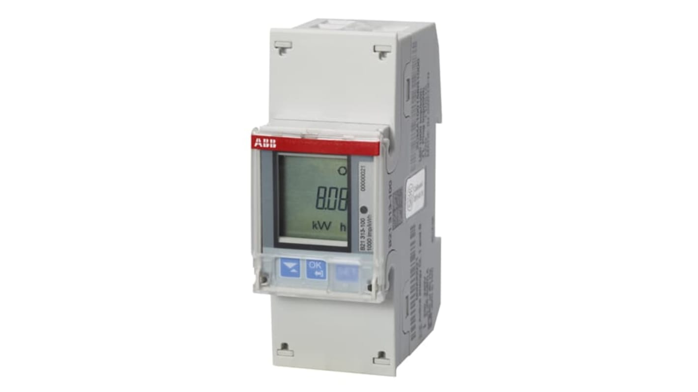 ABB B21 Energiemessgerät LCD, 6-stellig / 1-phasig, Impulsausgang