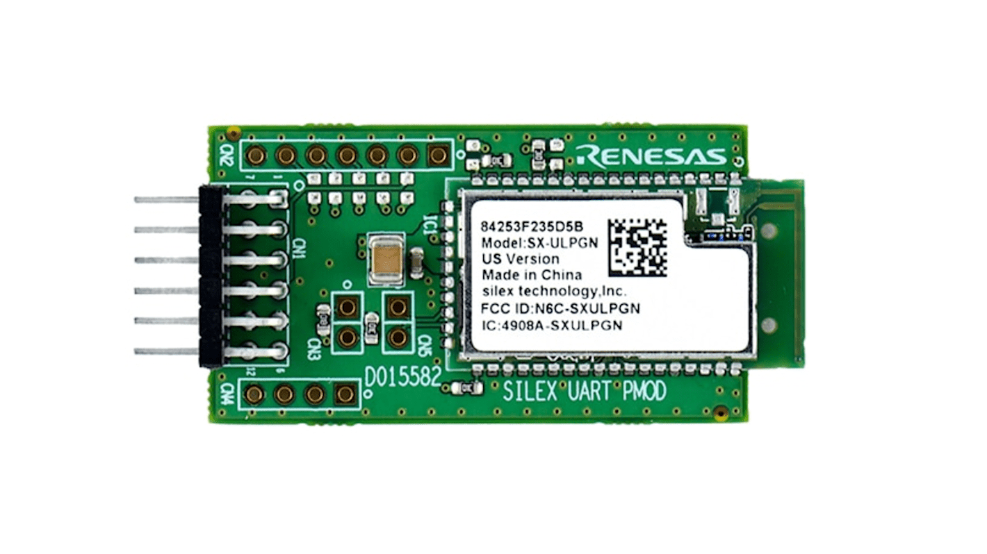 Kommunikáció és vezeték nélküli fejlesztőeszköz, RTK00WFMX0B00000BE, Bővítőkártya, SX-ULPGN, 2.4GHz, Wi-Fi Pmod