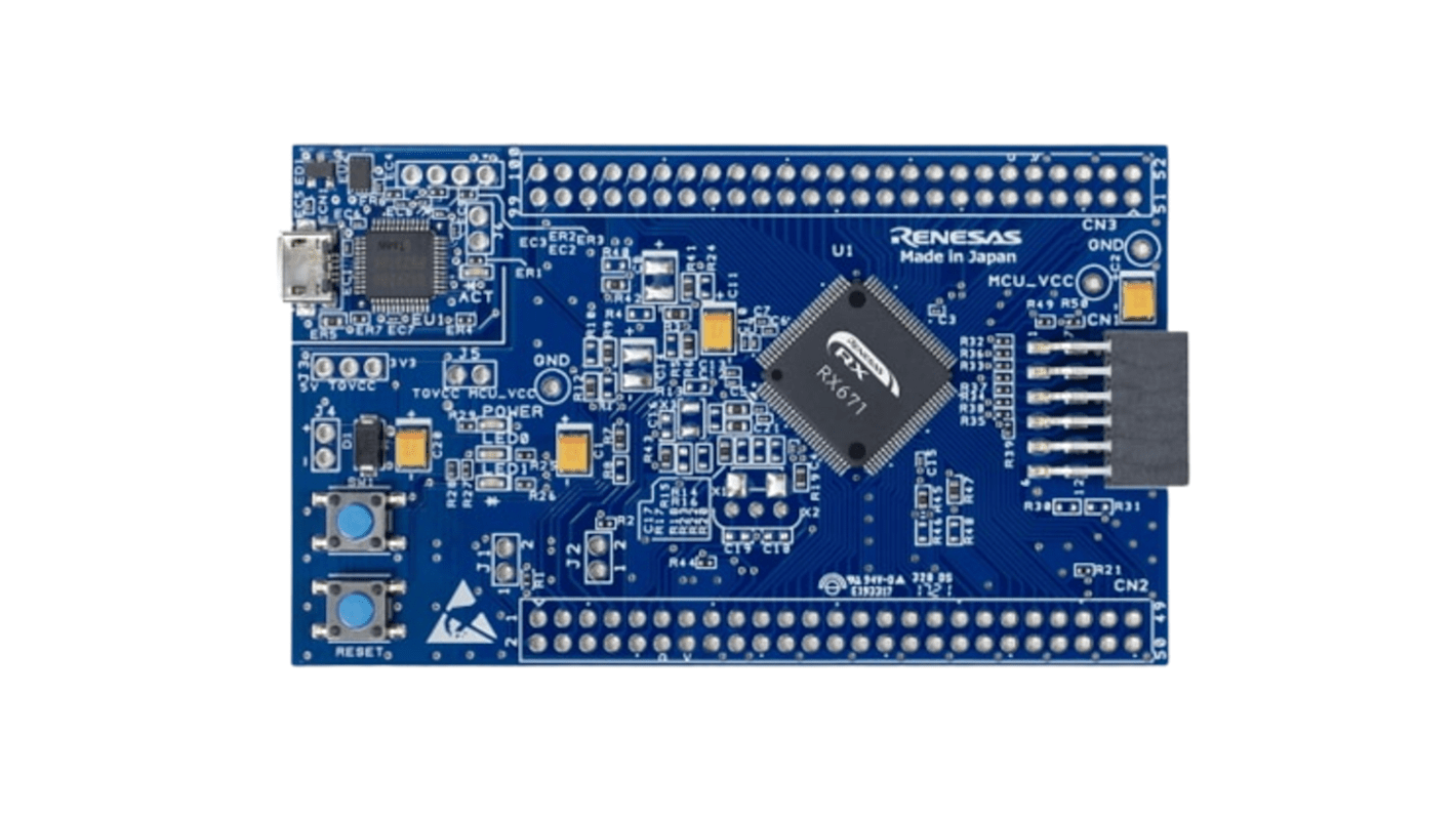 Zestaw płytki docelowej Renesas Electronics Target Board for RX231 Mikrokontroler 32-bitowy RX231 RTK5RX2310C00000BR
