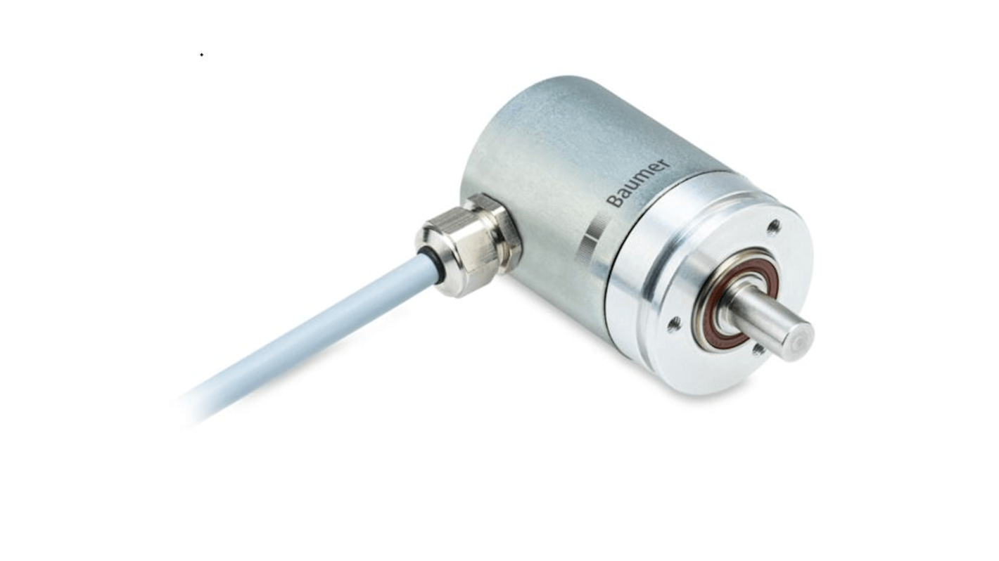 Baumer Magnetic Absolute Encoder, 16384 ppr, Line Driver Signal, Solid shaft Type