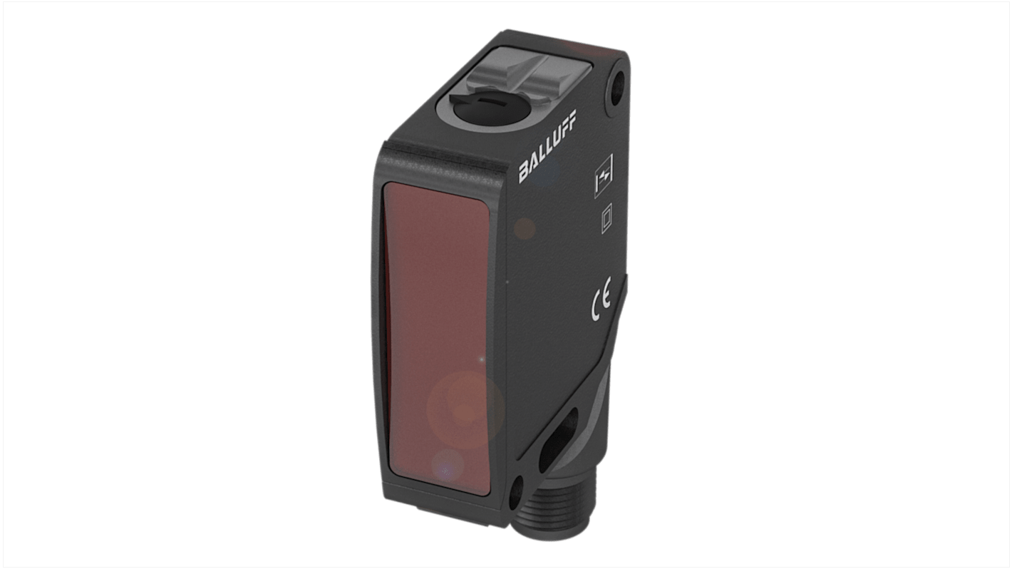 Sensore fotoelettrico Rettangolare BALLUFF, a diffusione, rilevamento 100 mm, uscita PNP