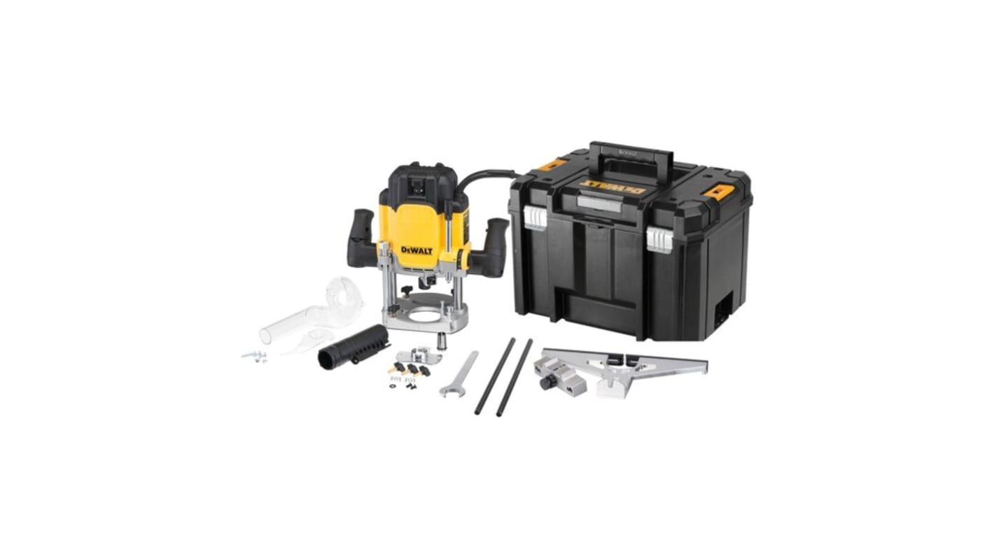 DWE625KT-GB | DeWALT Corded Plunge Router, 230V, UK Plug | RS