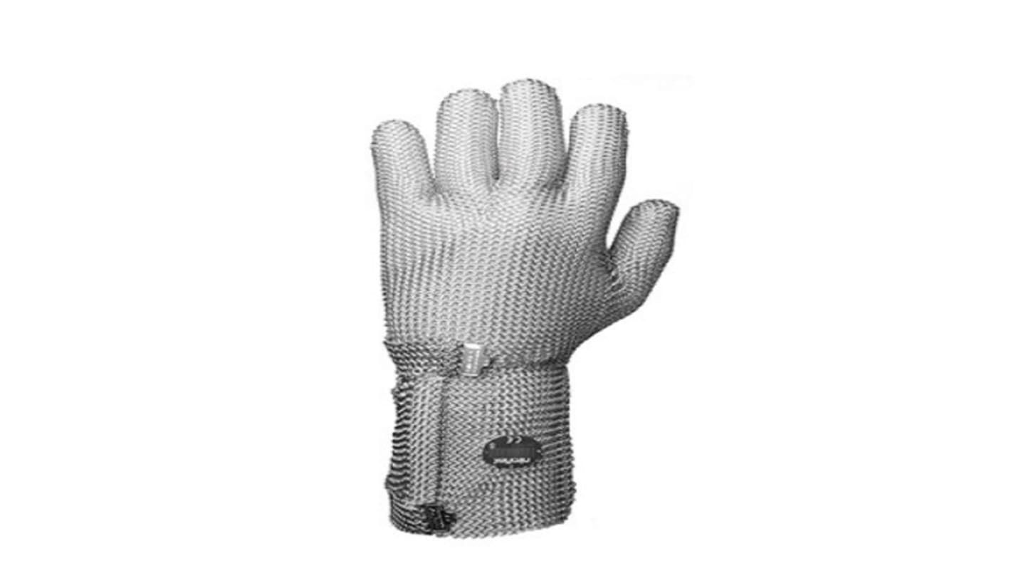 Niroflex Silver Stainless Steel Cut Resistant Gloves, Size 8, Medium, Nitrile Coating