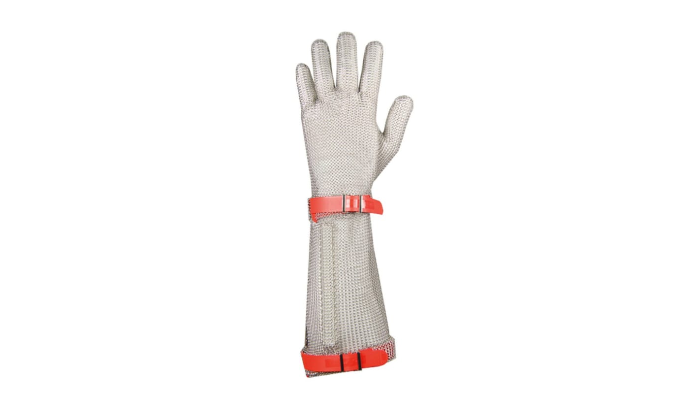 Niroflex White Stainless Steel Cut Resistant Gloves, Size 7, Nitrile Coating