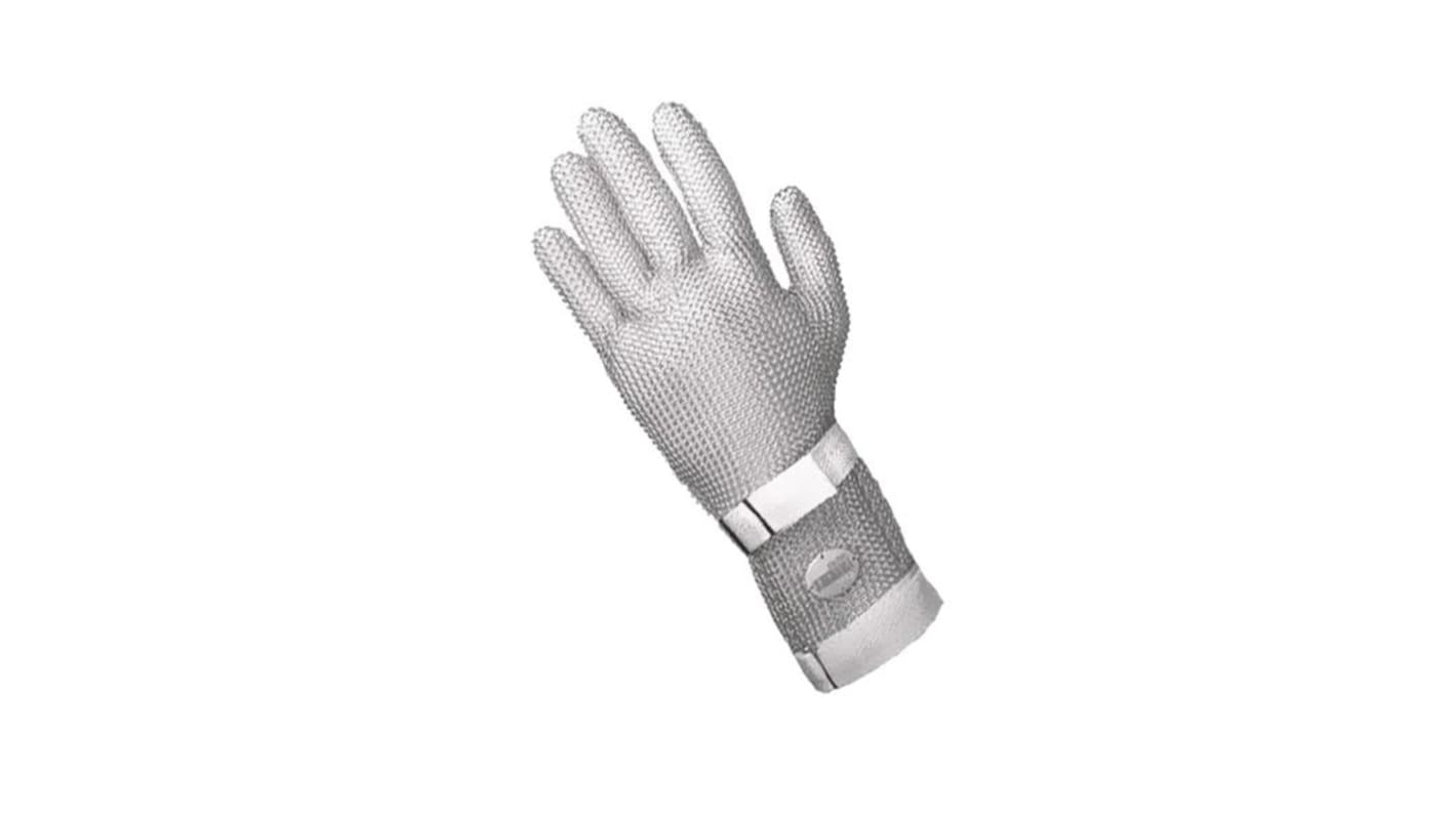 Niroflex White Stainless Steel Cut Resistant Gloves, Size 7, Nitrile Coating