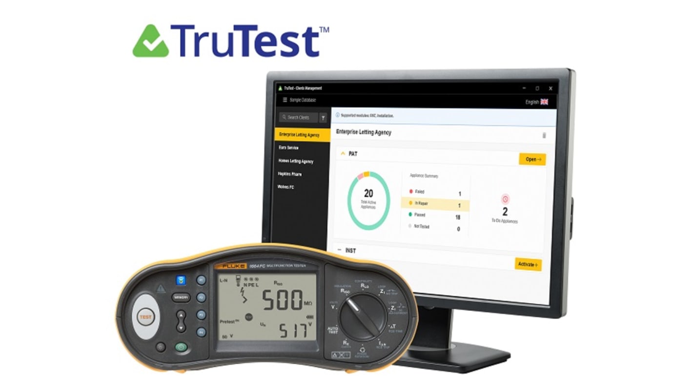 Fluke 1662 UK FTT Electrical Installation Tester Bundle, 100 V, 250 V, 500 V, 1000 V