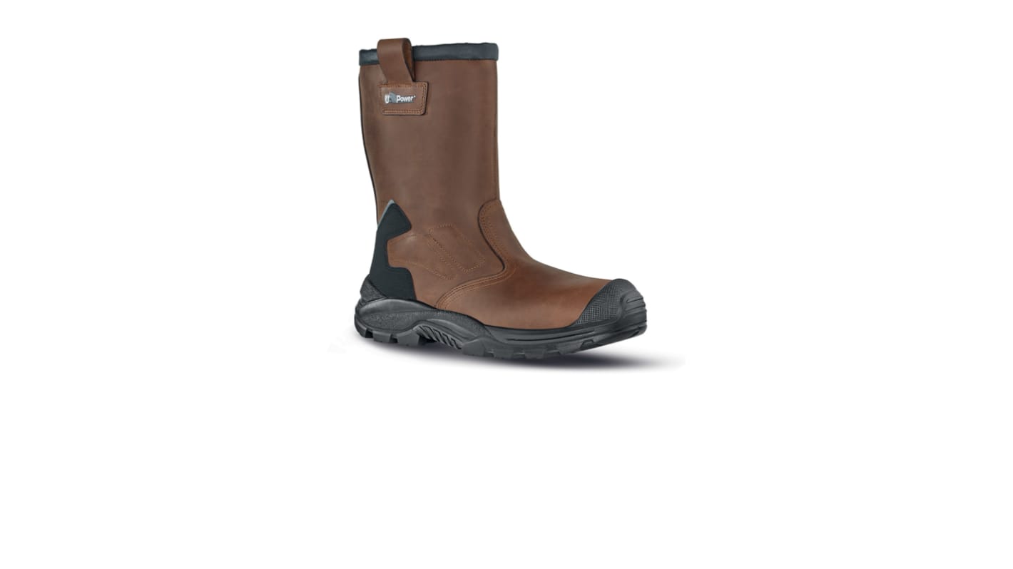 Bottes de sécurité UPower, Homme, T 38, Marron, S3, SRC, antistatiques