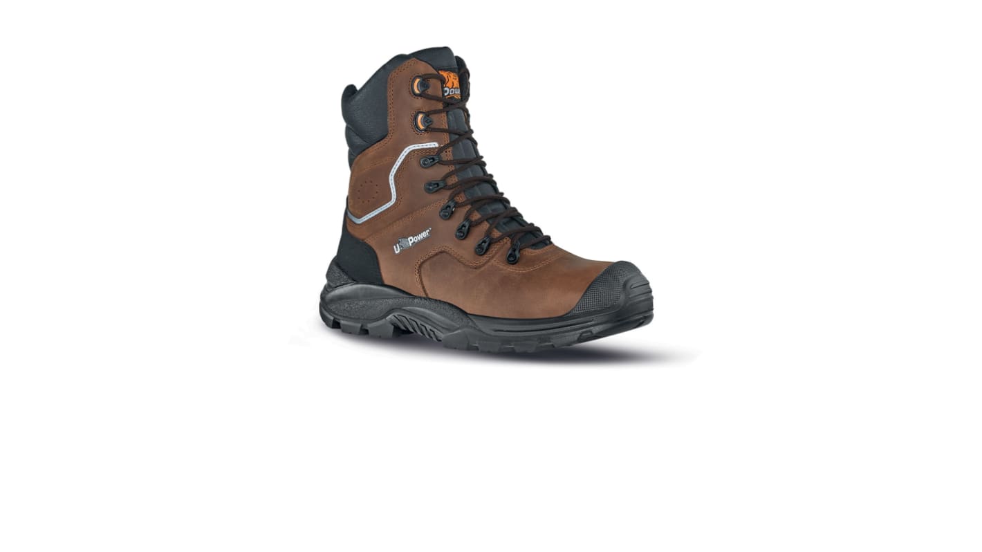 Bottes de sécurité UPower, Homme, T 42, Marron, S3, SRC, antistatiques