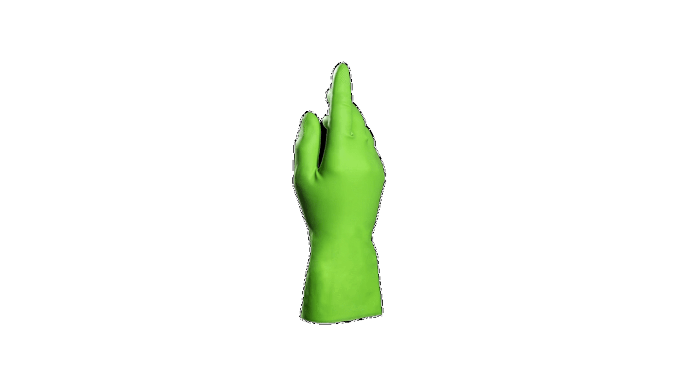 Guantes de Látex Verde Mapa, talla 7, con recubrimiento de Látex, Resistente a sustancias químicas