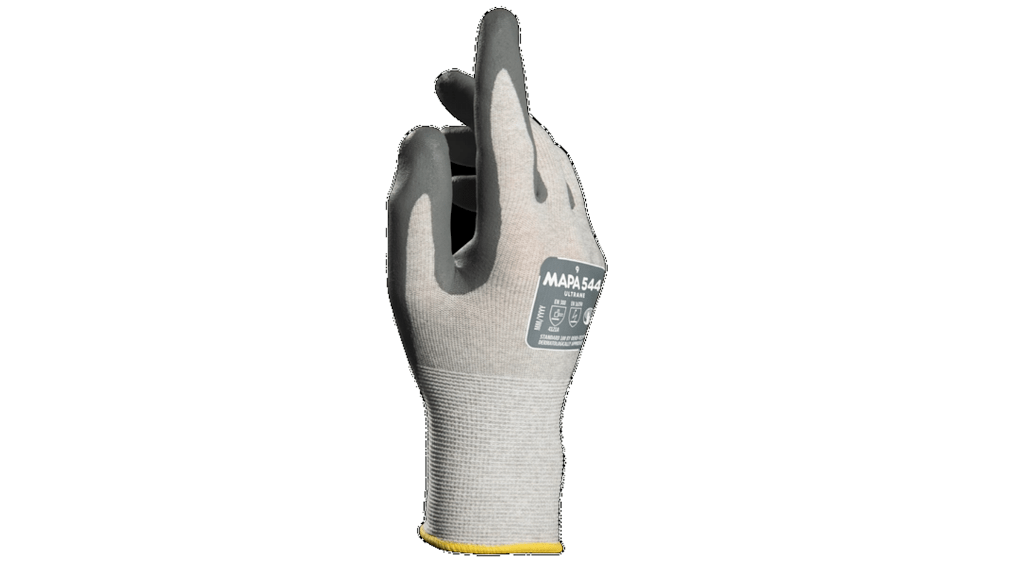 Guantes de Poliamida de carbono Gris Mapa, talla 10, con recubrimiento de Espuma de nitrilo, Seguridad ESD