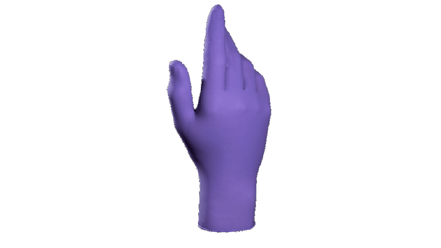 Mapa Purple Latex Chemical Resistant Gloves, Size 6, Latex, Neoprene Coating