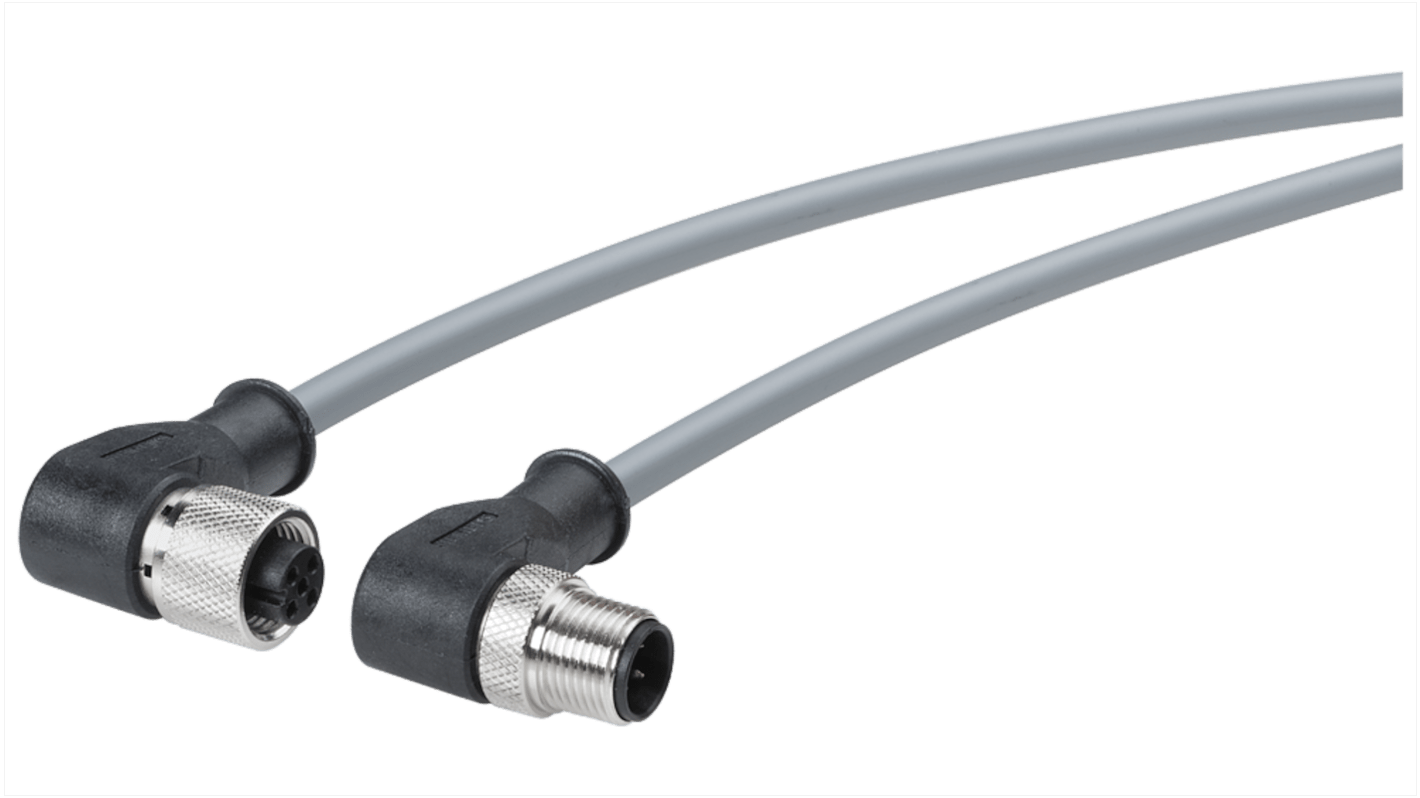 6XV18015GH30 | Siemens Right Angle Male M12 to Right Angle Female M12 ...