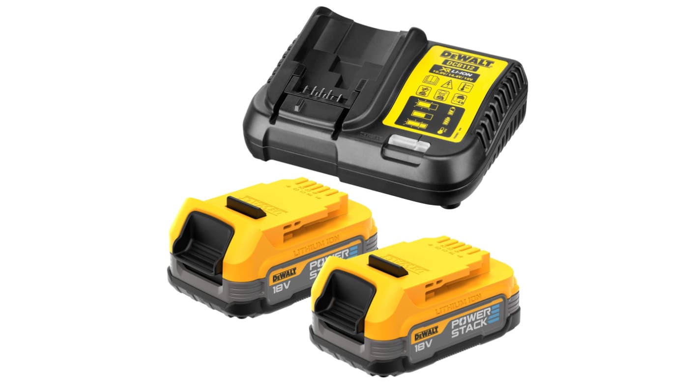 DeWALT DCB1102E2GB 2Ah 18V Power Tool Battery Pack, For Use With