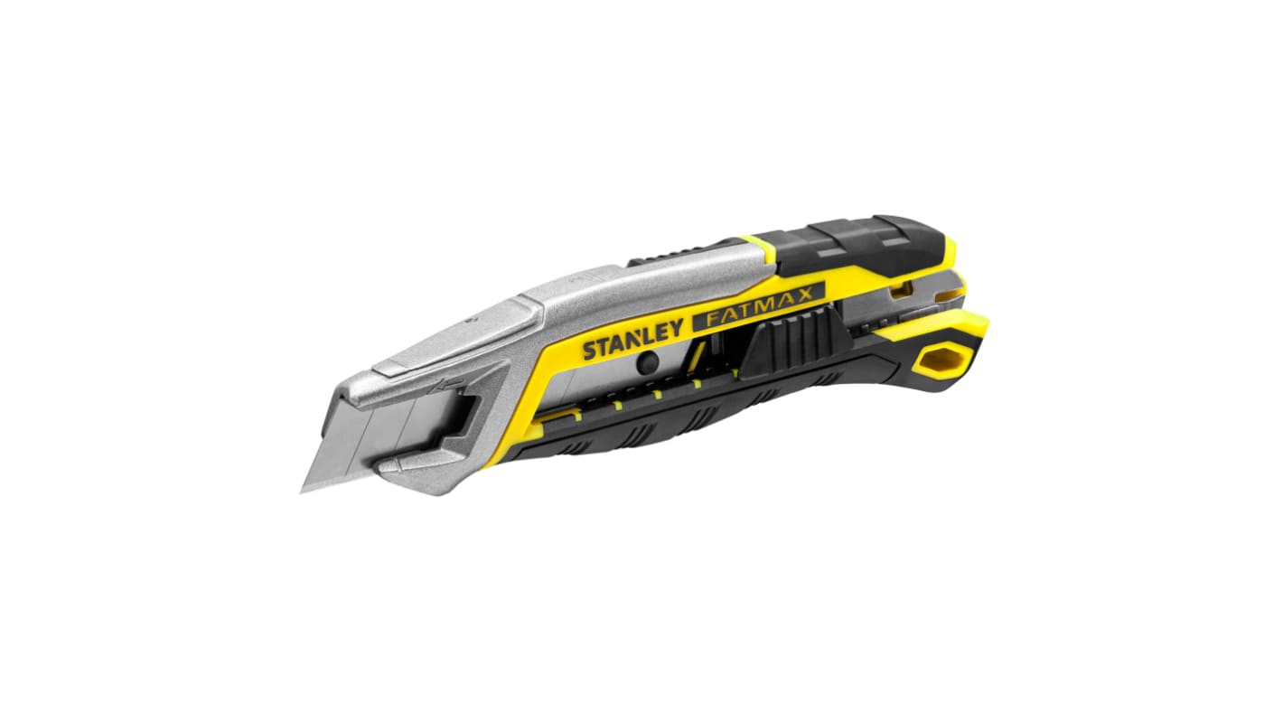 Rétractable Stanley 18mm Snap-off Blade en Acier inoxydable manche Bi-matière Lame