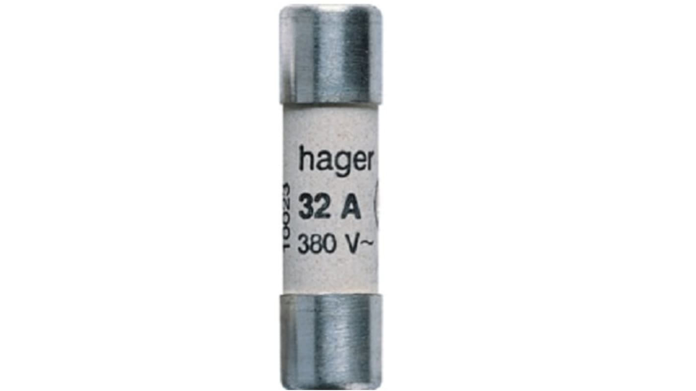 Hager 管ヒューズ 32A 10 x 38mm 400V LF142