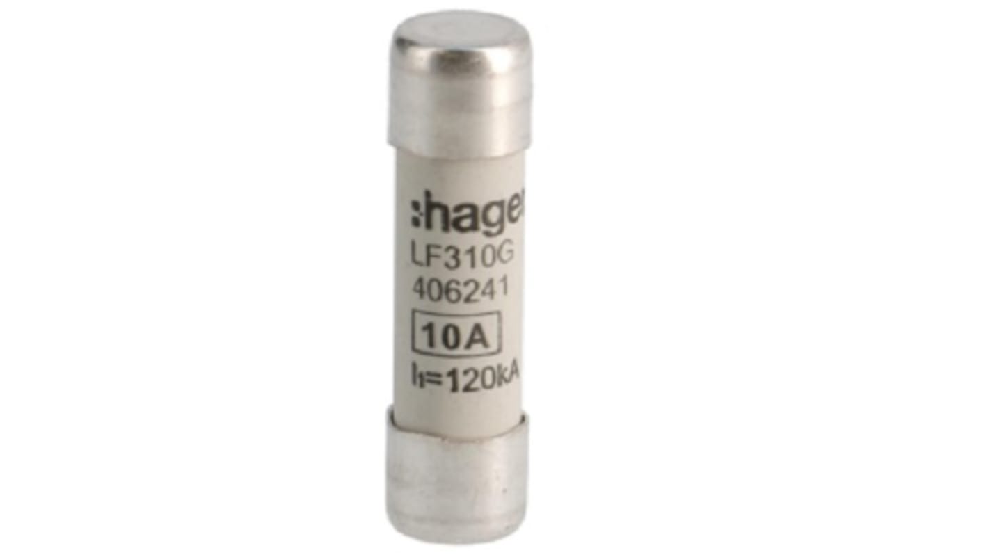 Hager Feinsicherung / 10A 10 x 38mm 500V