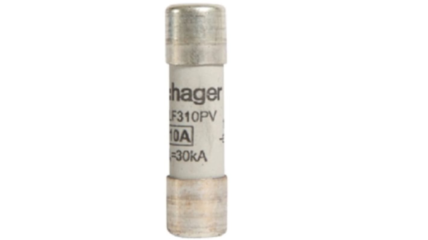 Hager Feinsicherung / 10A 10 x 38mm 1kV dc