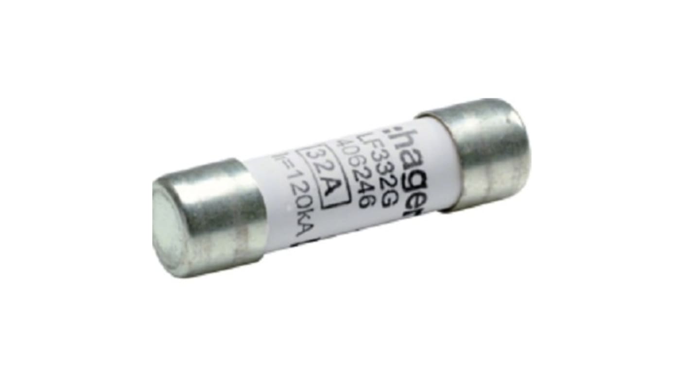 Hager 32A Cartridge Fuse, 10 x 38mm