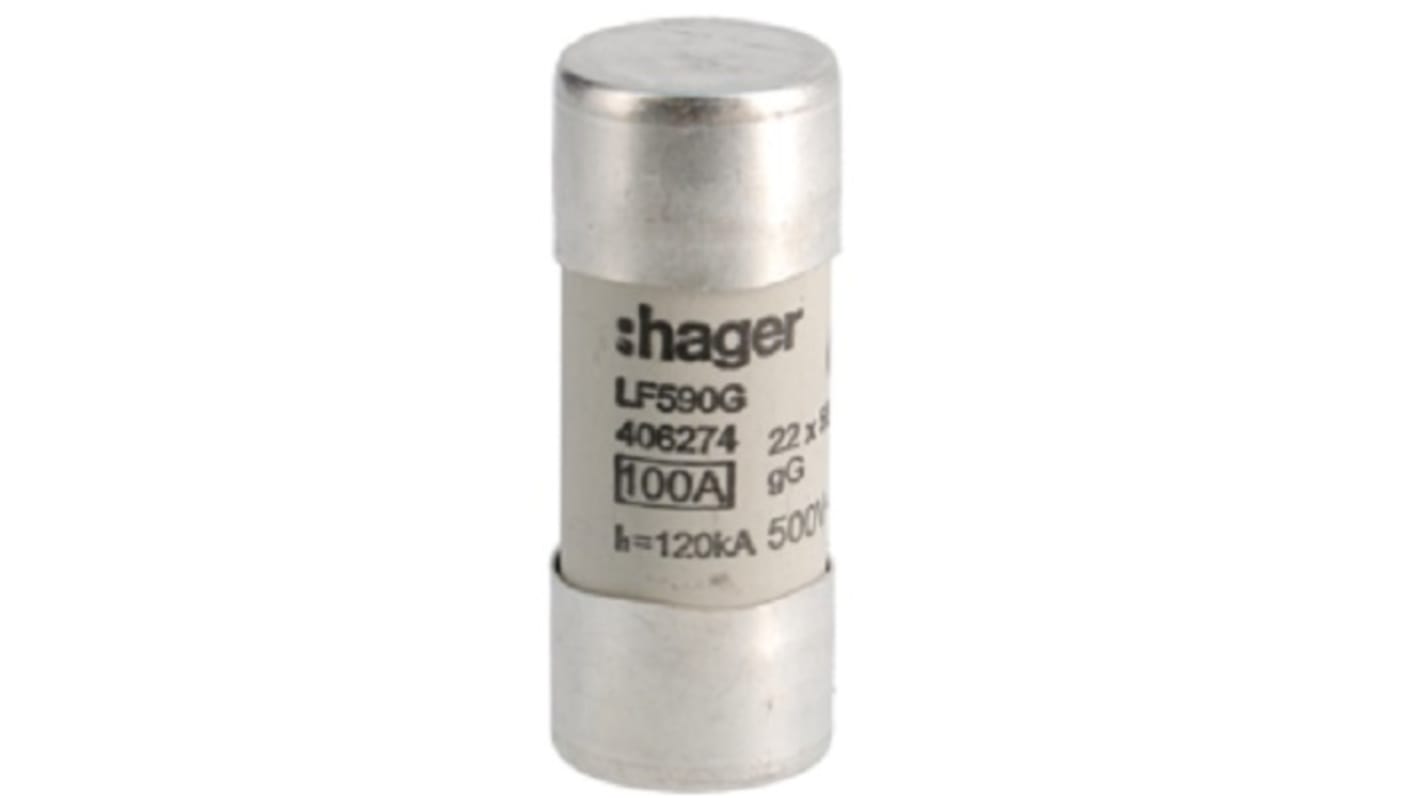 Hager Feinsicherung / 100A 22.2 x 58mm 500V