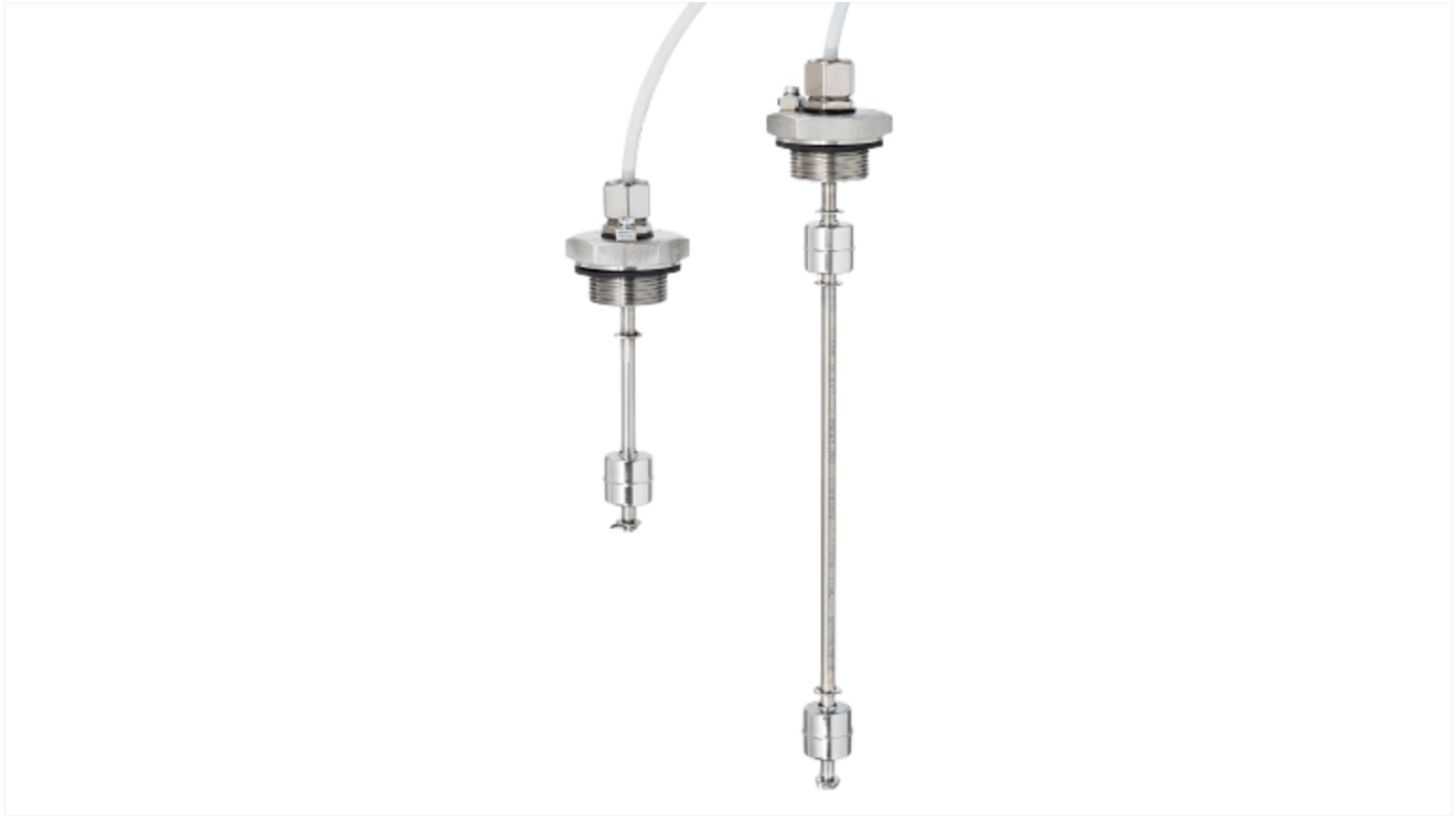 Sensata / Cynergy3 Vertical 316L Stainless Steel Float Switch, Float, 341mm Cable, SPST NO, 200V ac Max, 120V dc Max
