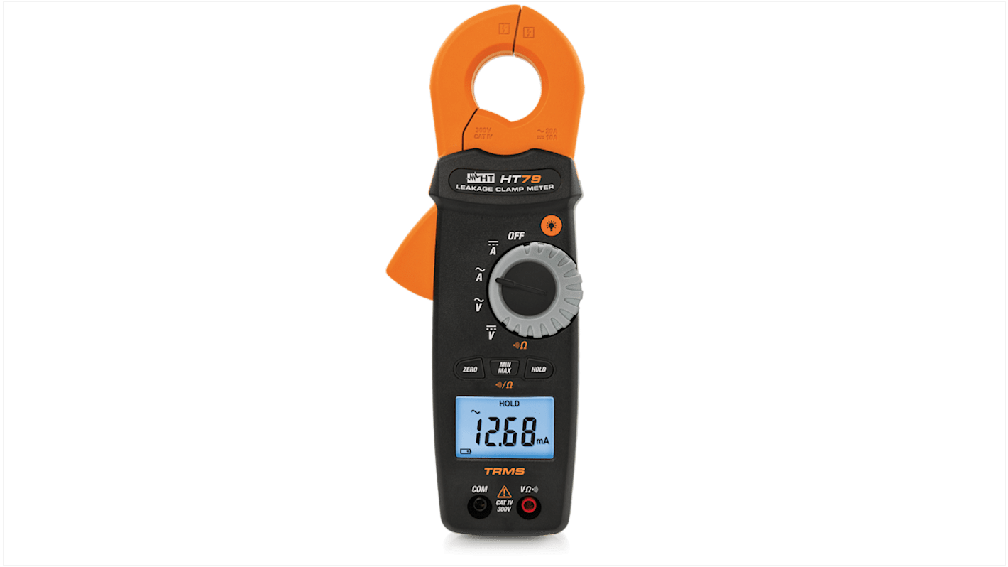 Pinza amperometrica c.a.-c.c. HT Italia HT79, Max 20A ca, Max 300V cc