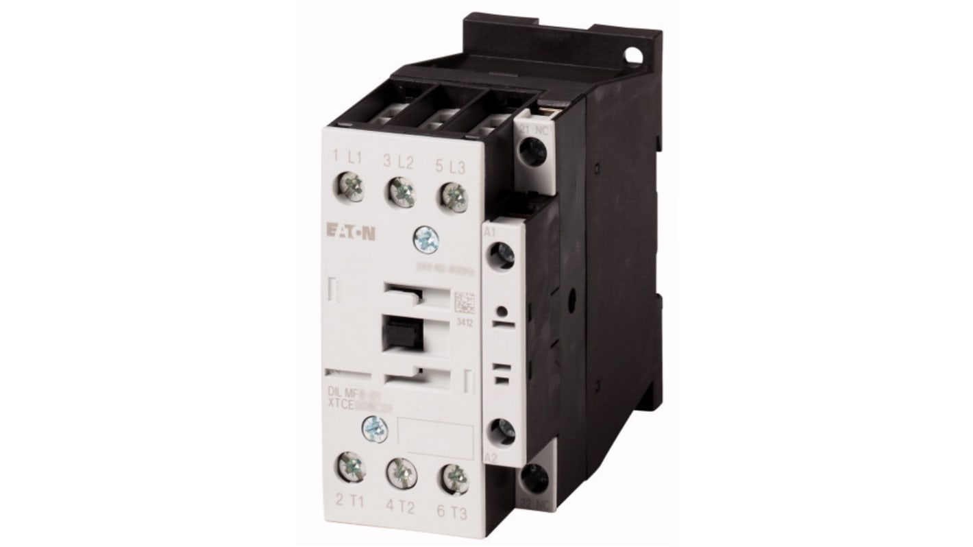 Eaton DILM Contactor, 220 V ac, 230 V dc Coil, 3-Pole, 14 kW, 1NC