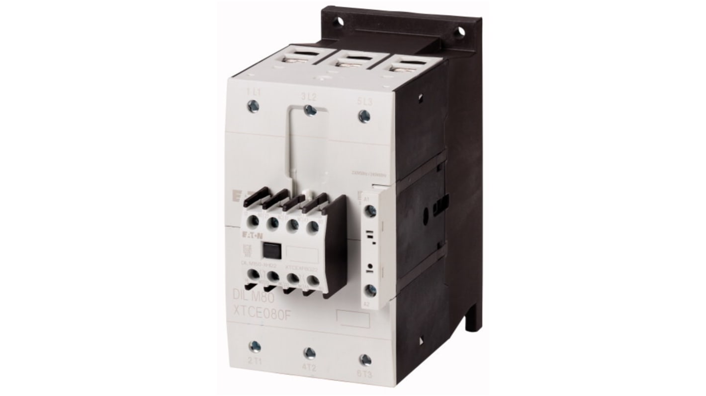 Eaton DILM Contactor, 220 V ac, 230 V dc Coil, 4-Pole, 11 kW, 1N/O