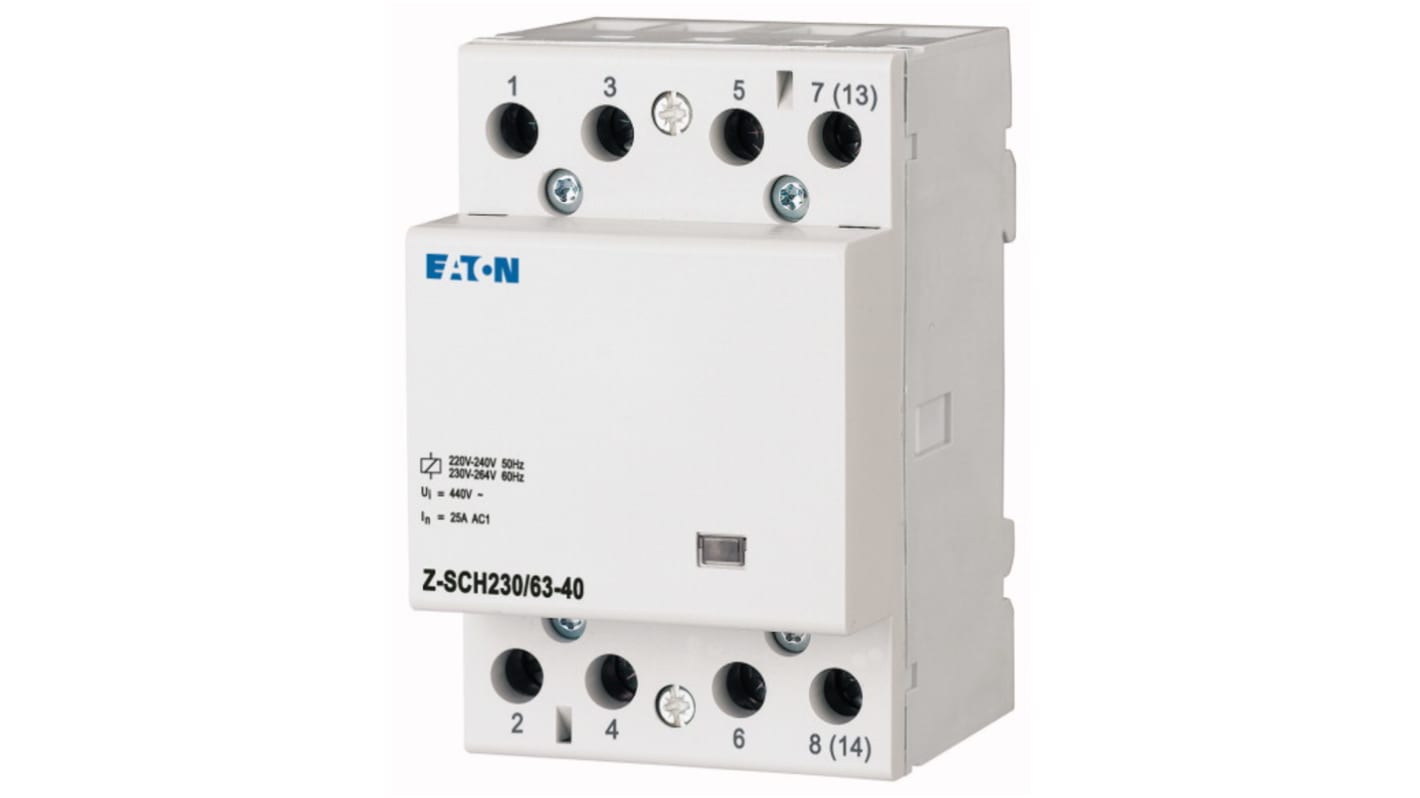 Eaton DILM Installation Contactor, 230 V ac Coil, 4N/O