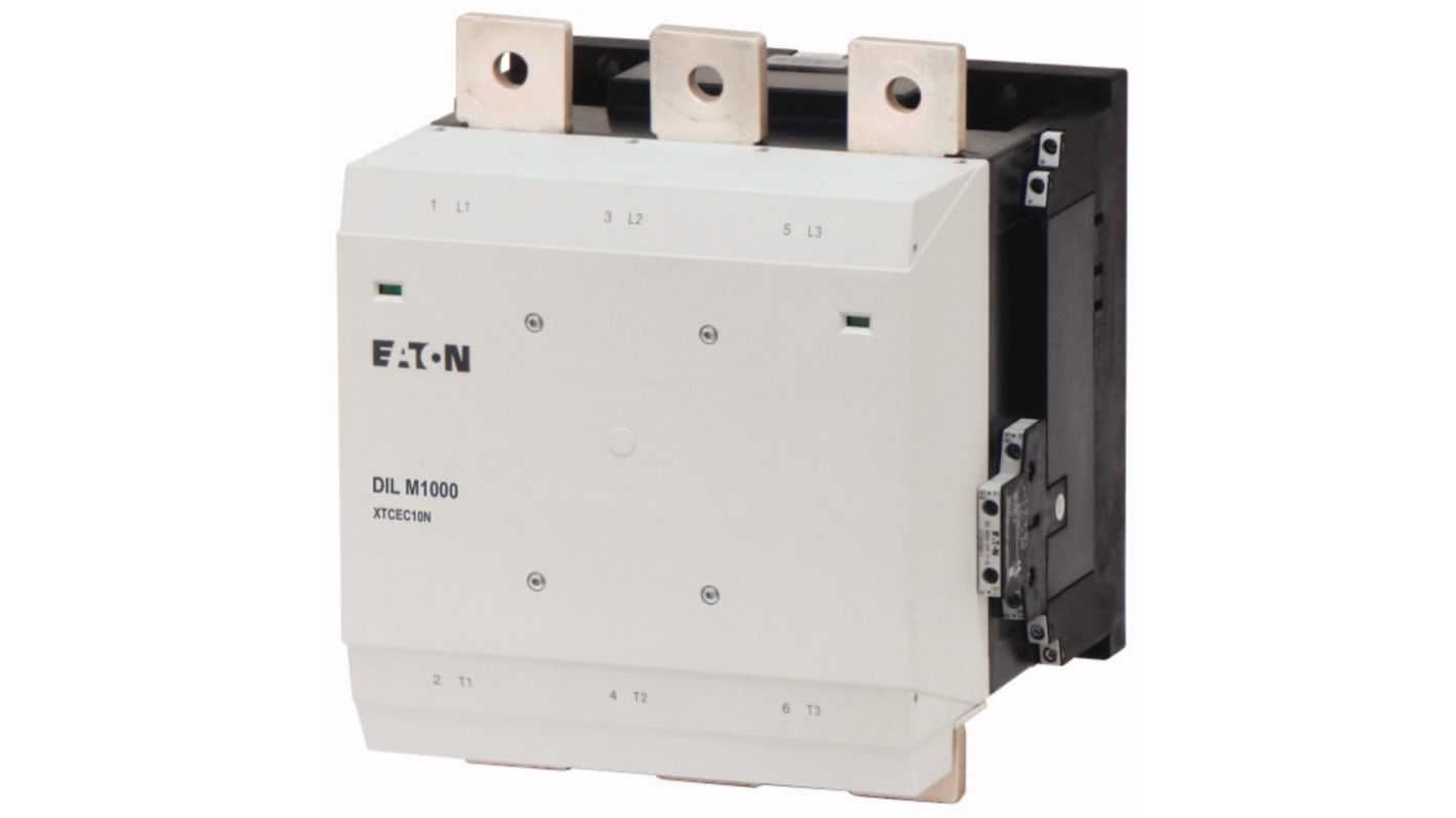Eaton DILM Contactor, 220 V ac, 230 V dc Coil, 3-Pole, 560 kW