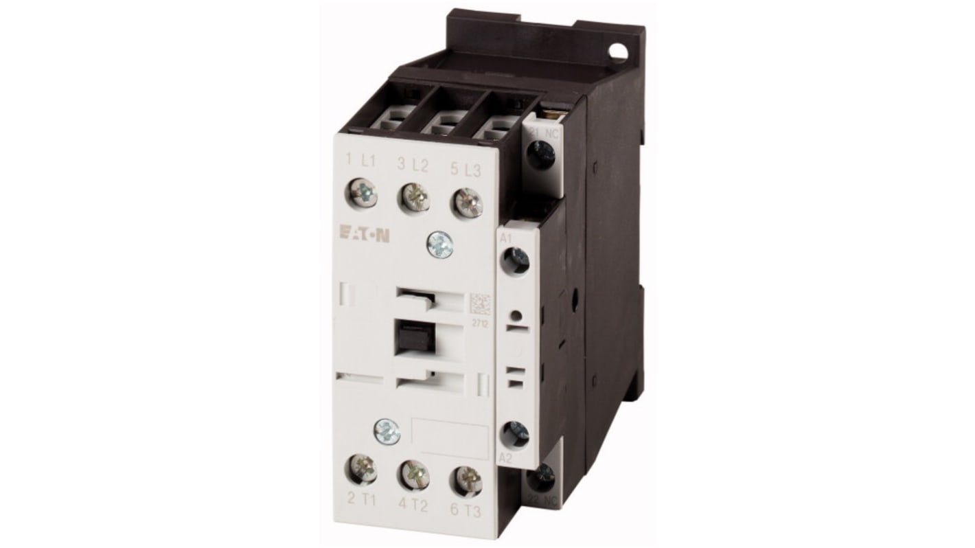 Eaton DILM Contactor, 220 V ac, 230 V dc Coil, 3-Pole, 6.5 kW