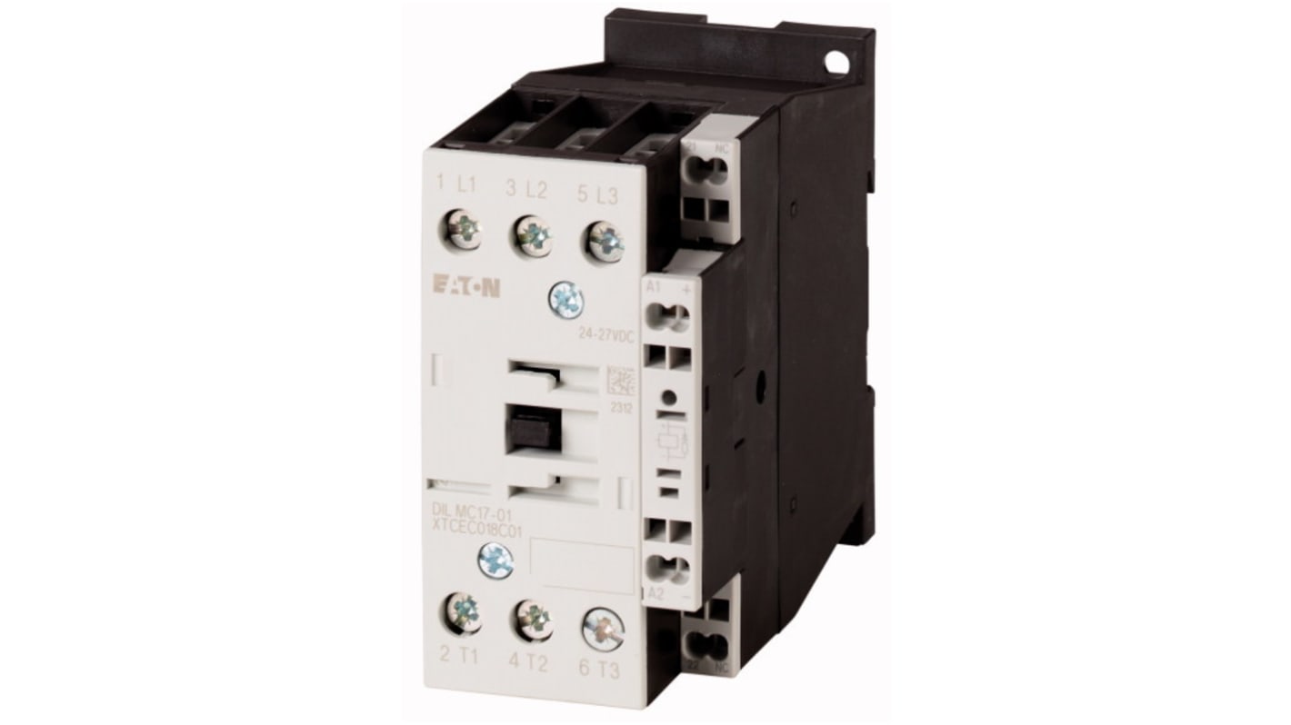 Eaton DILM Contactor, 230 V Coil, 3-Pole, 11 kW, 1NC