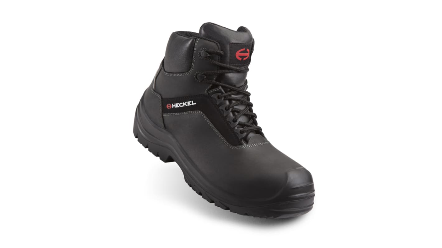 EN20345 S3, Unisex, Sicherheitsstiefel Schwarz, mit Zehen-Schutzkappe, Größe 38 / UK 5