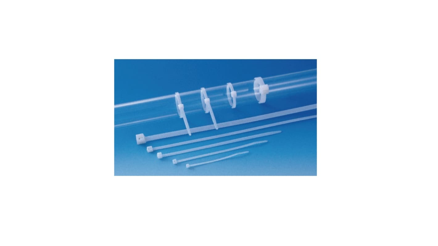 HellermannTyton Cable Tie, 1.325m x 8.9 mm, Natural Nylon