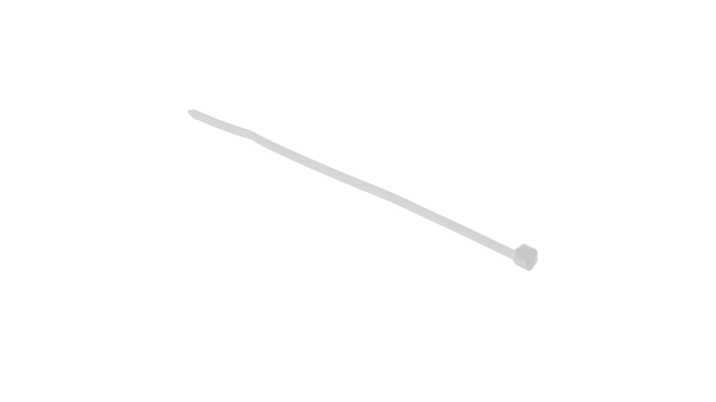 HellermannTyton Cable Tie, 300mm x 7.6 mm, Natural Nylon