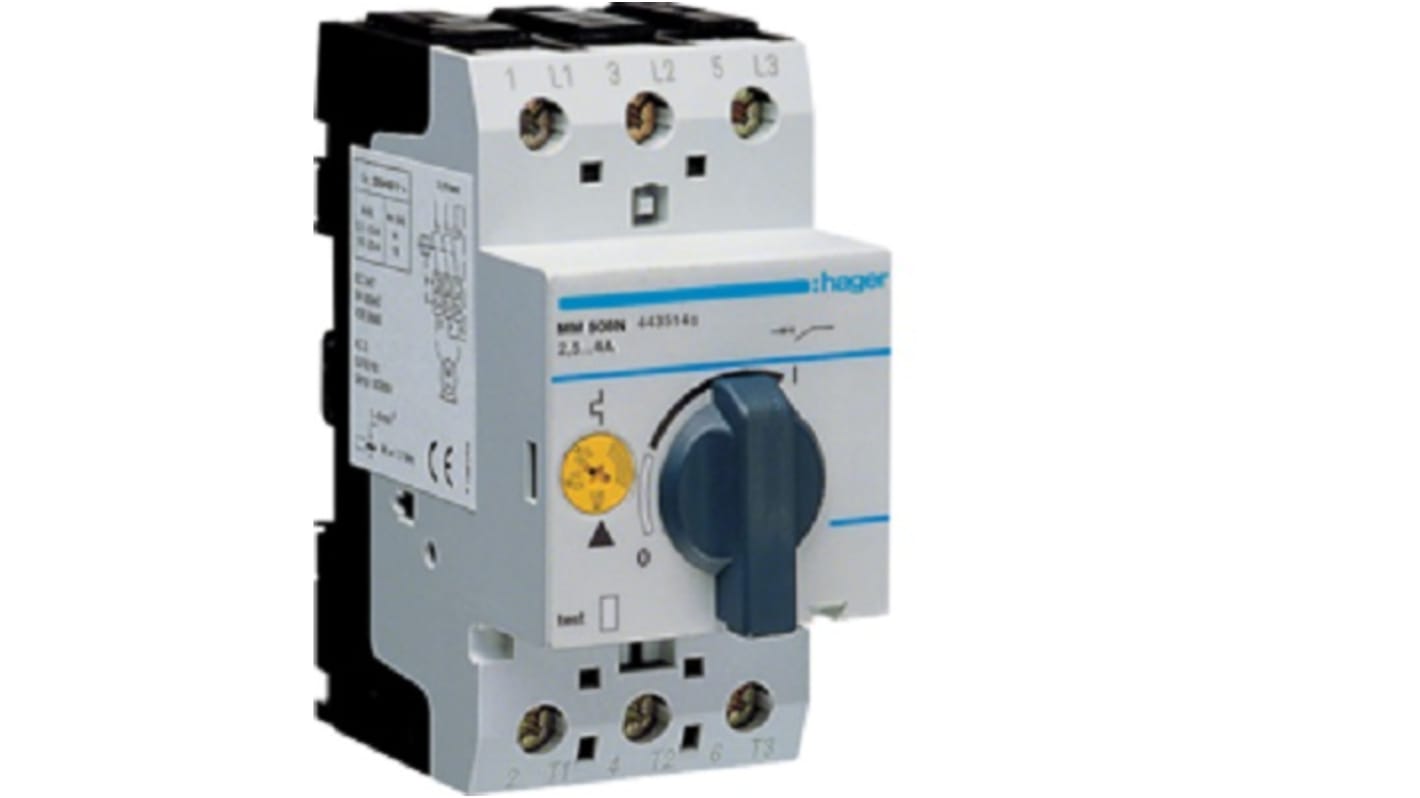 Hager 4 A MM5 Motor Protection Circuit Breaker, 230 V