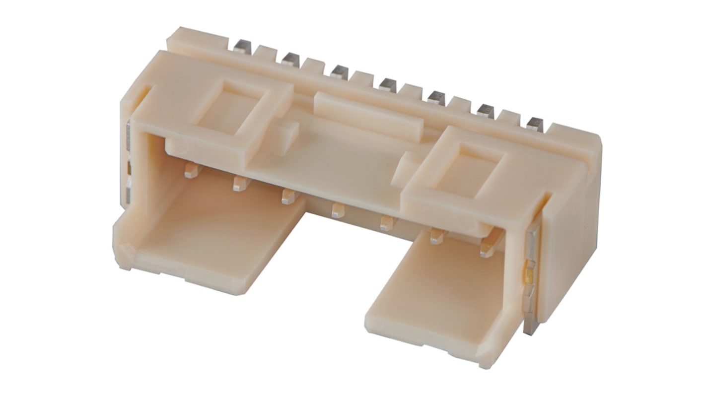 Molex Mini-Lock Series Right Angle Surface Mount PCB Header, 2 Contact(s), 2.5mm Pitch, 1 Row(s), Shrouded