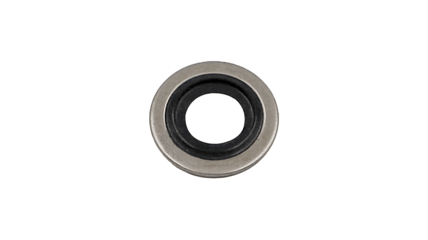 Hutchinson Le Joint Français Rubber : DF851 & washer : Mild Steel Bonded Seals O-Ring, 10.7mm Bore, 16mm Outer Diameter