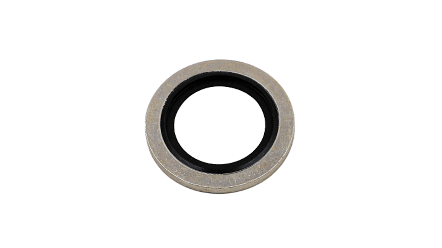 Hutchinson Le Joint Français Rubber : DF851 & washer : Mild Steel Bonded Seals O-Ring, 17.28mm Bore, 23.8mm Outer