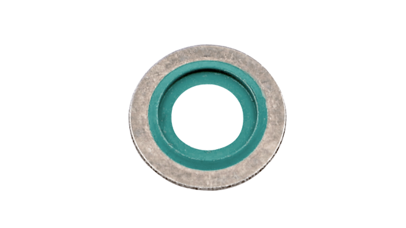 Pierścień O-ring średnica wew 5.7mm grubość 1mm średnica zew 9mm Guma: 7DF2075 i podkładka: Stal nierdzewna Hutchinson