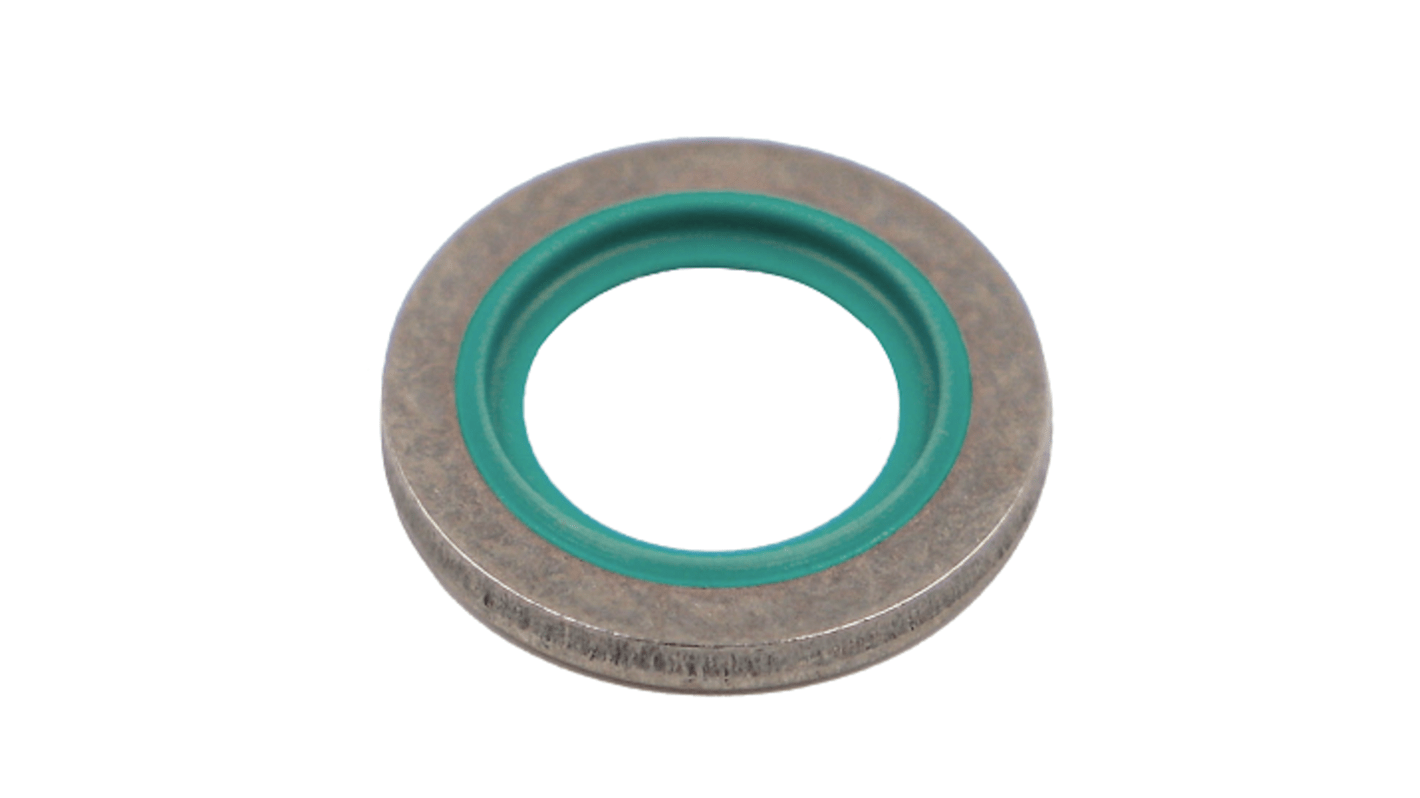 Pierścień O-ring średnica wew 12.7mm grubość 1.5mm średnica zew 19mm Guma: 7DF2075 i podkładka: Stal nierdzewna
