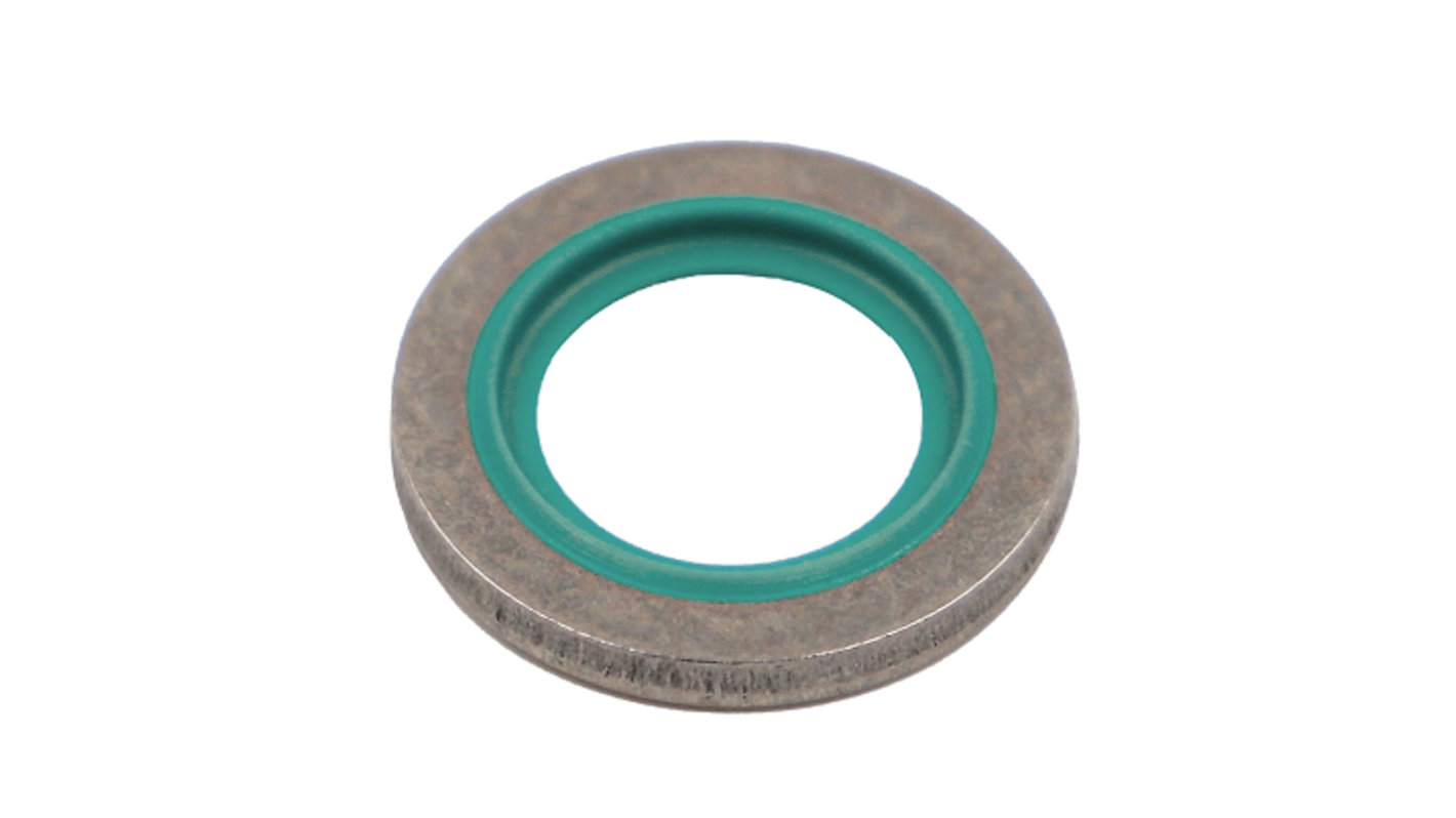 Bague BS Hutchinson Le Joint Français, Ø int. 14.7mm, Ø ext. 22mm, épais. 1.5mm, en Caoutchouc : 7DF2075 et rondelle :